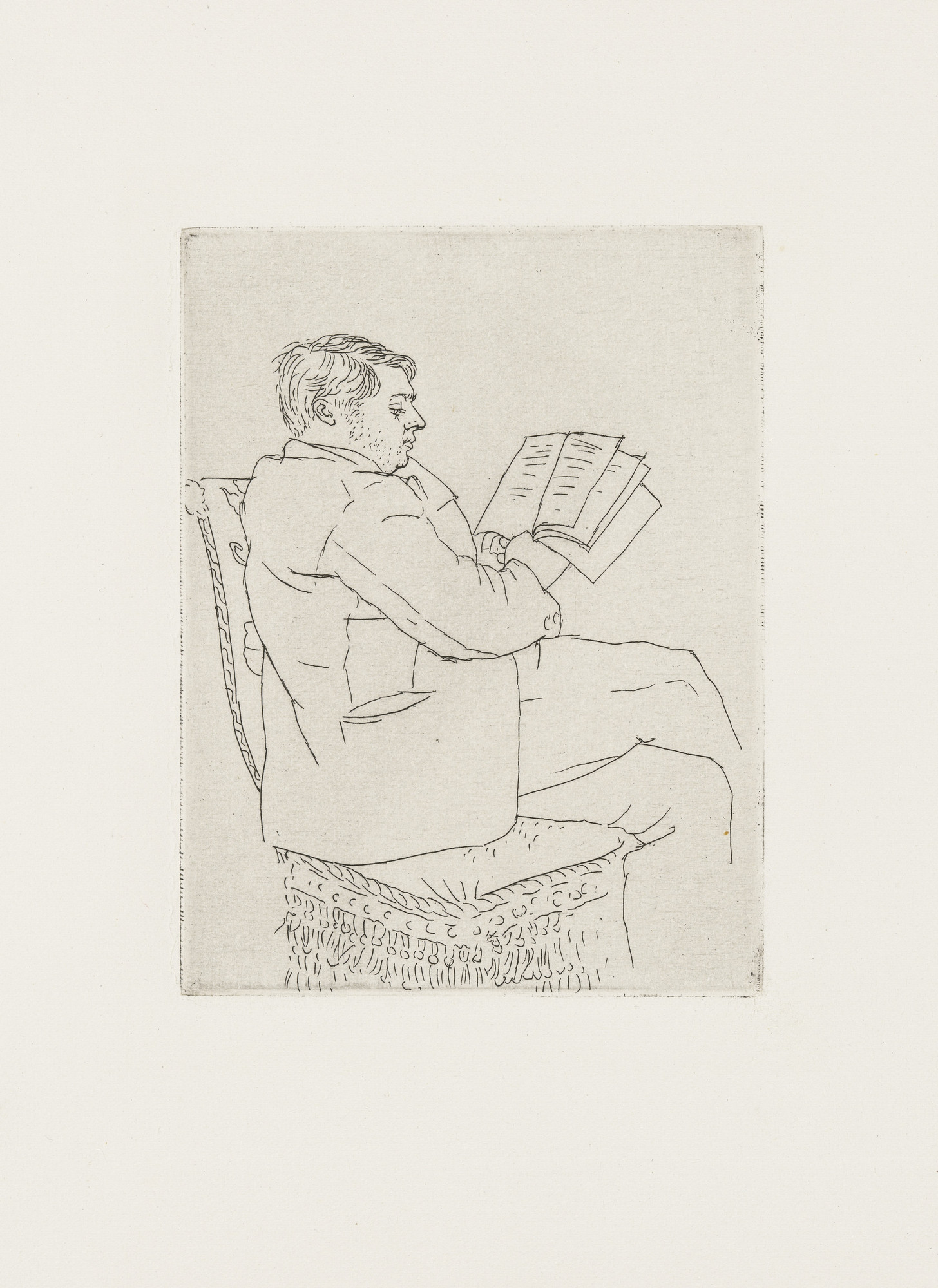 Pablo Picasso. Portrait of Pierre Reverdy (Portrait de Pierre Reverdy)