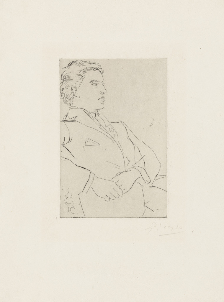 Portrait of André Breton, Three-Quarters View (Portrait d'André Breton de trois quarts)