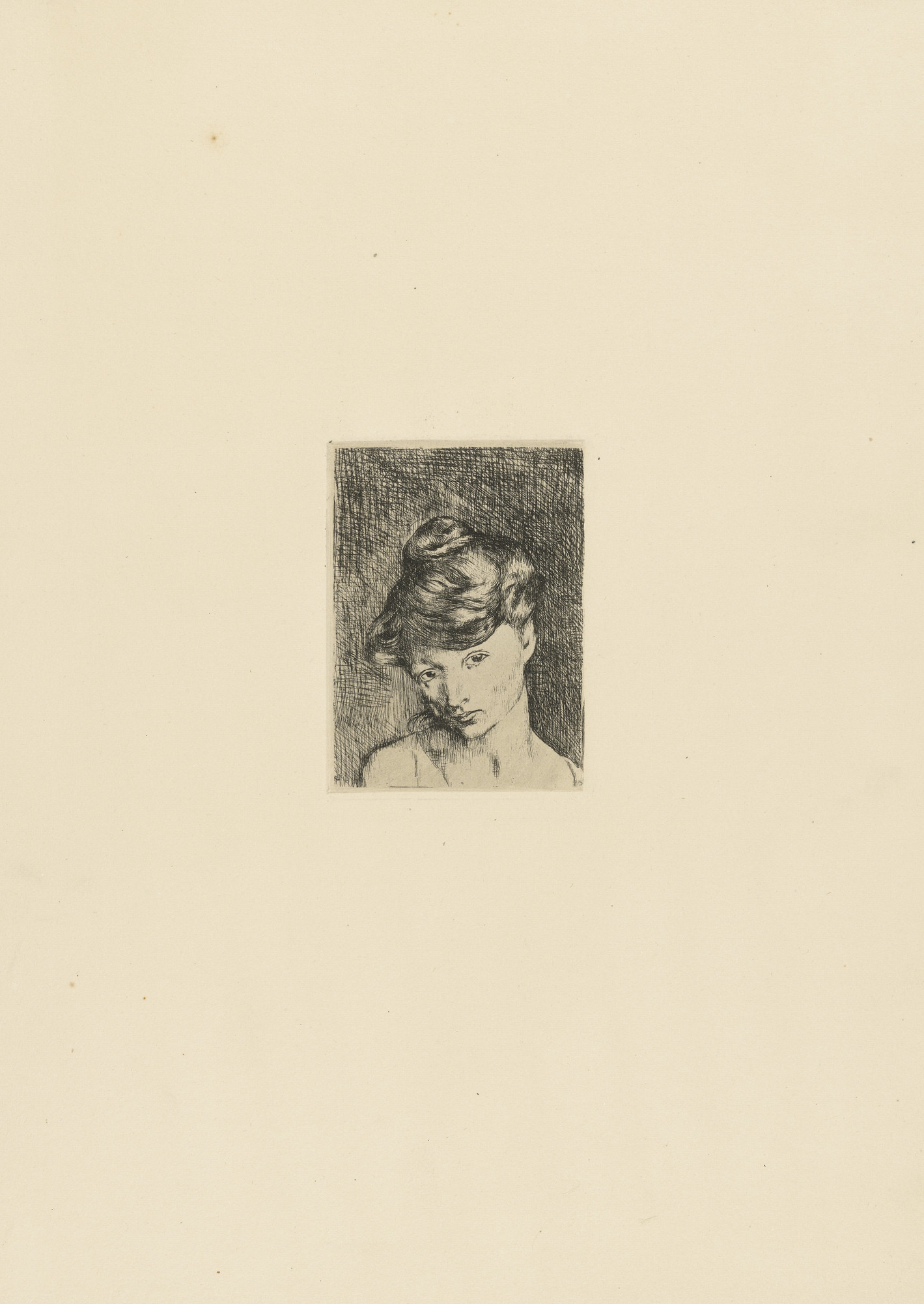 Pablo Picasso. Head of a Woman: Madeleine (Tête de femme: Madeleine)