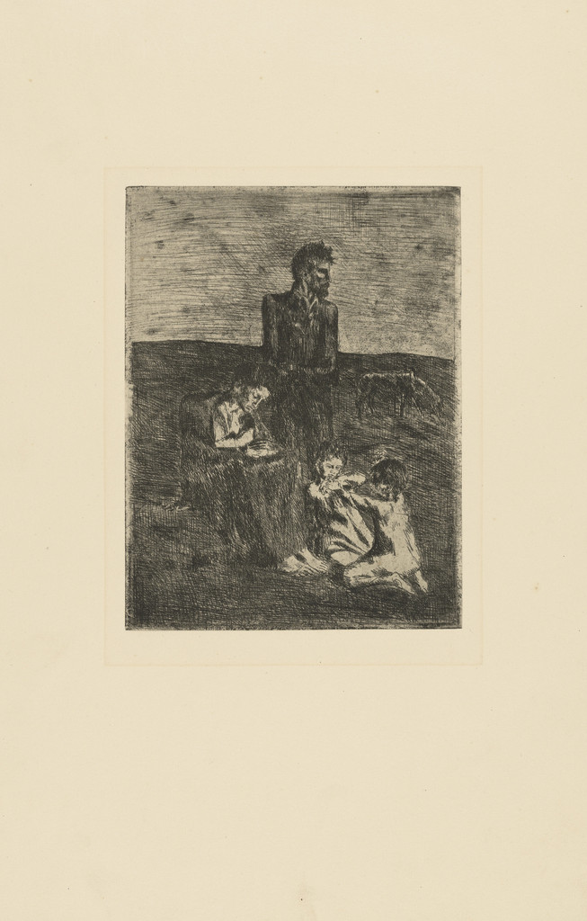 The Poor (Les Pauvres) from the Saltimbanques series, Pablo Picasso, 1905, published 1913