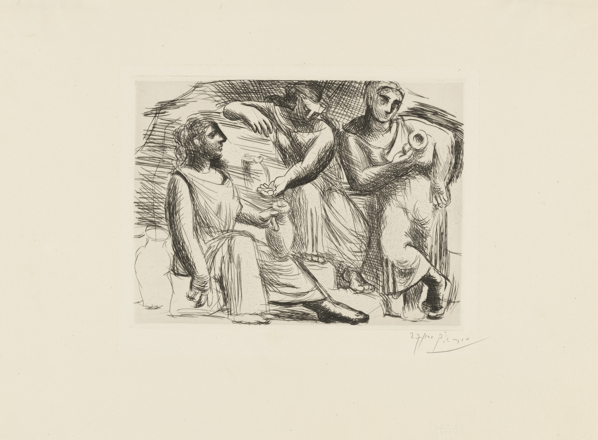 Pablo Picasso. The Source (Three Women at the Fountain) (La Source 