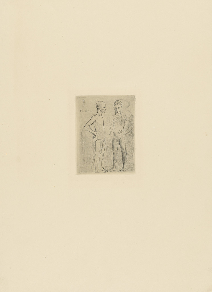 The Two Acrobats (Les Deux saltimbanques) from the Saltimbanques series