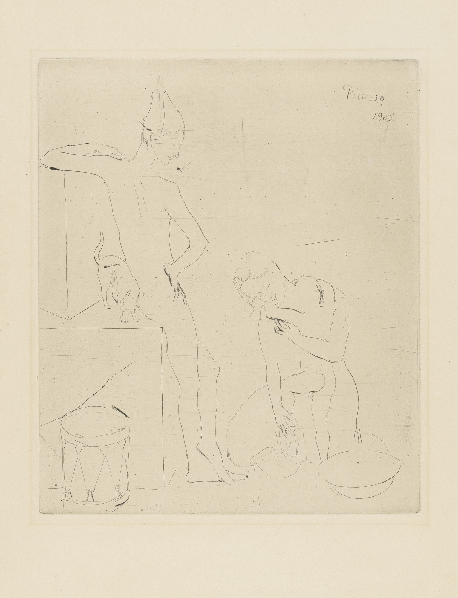 Pablo Picasso. Bath (Le Bain) from the Saltimbanques series