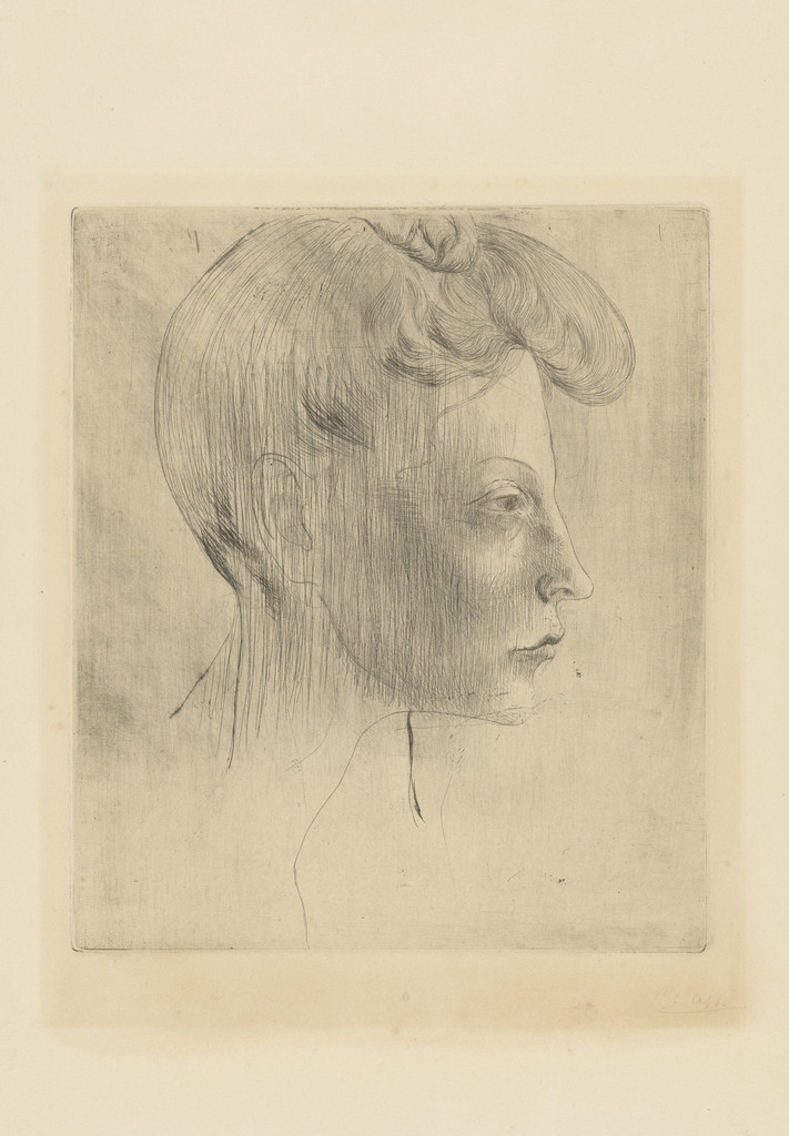Head of a Woman, in Profile (Tête de femme, de profil) from the Saltimbanques series