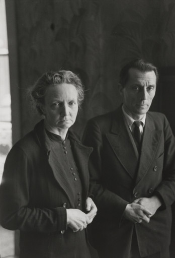 Henri Cartier-Bresson. Irène and Frédéric Joliot-Curie, Paris