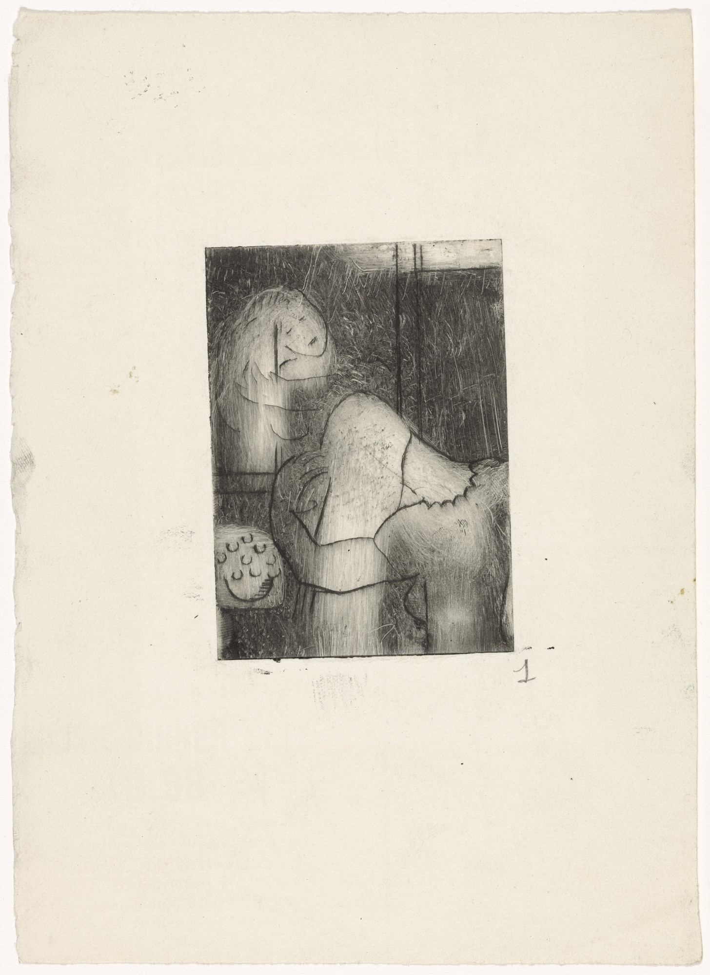Louise Bourgeois. Morning, state I of VI
