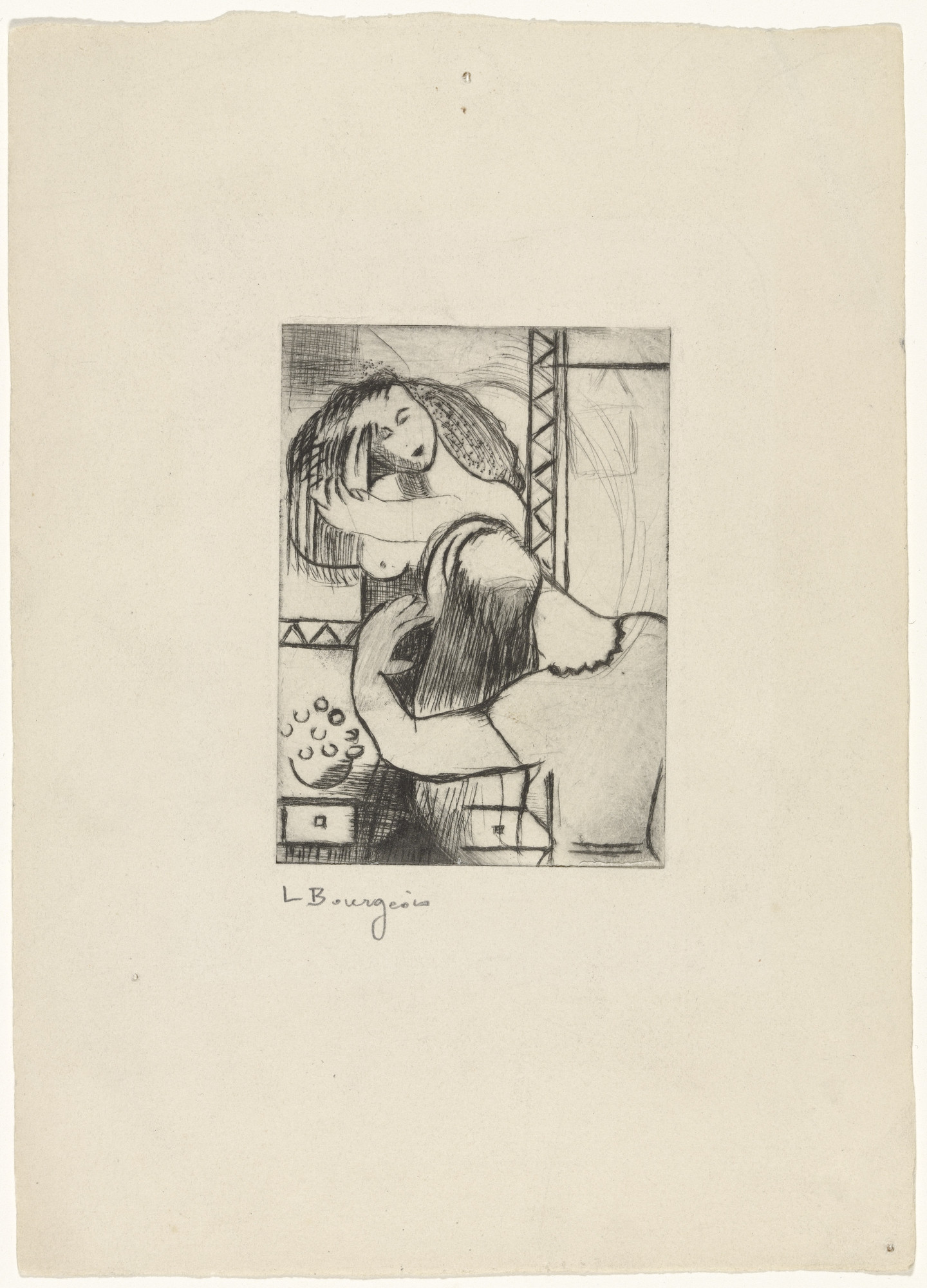 Louise Bourgeois. Morning, state III of VI
