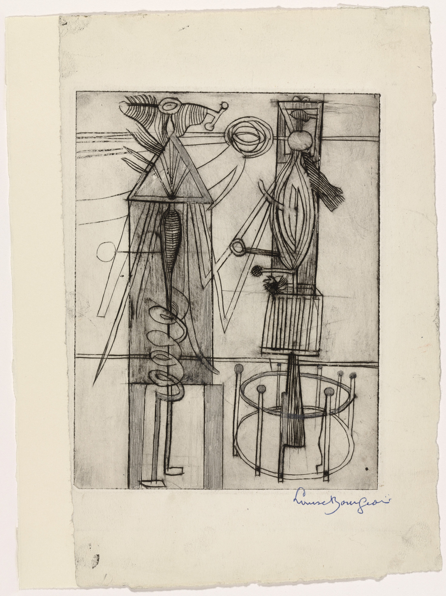 Louise Bourgeois. Plate 7 of 9, from the illustrated book