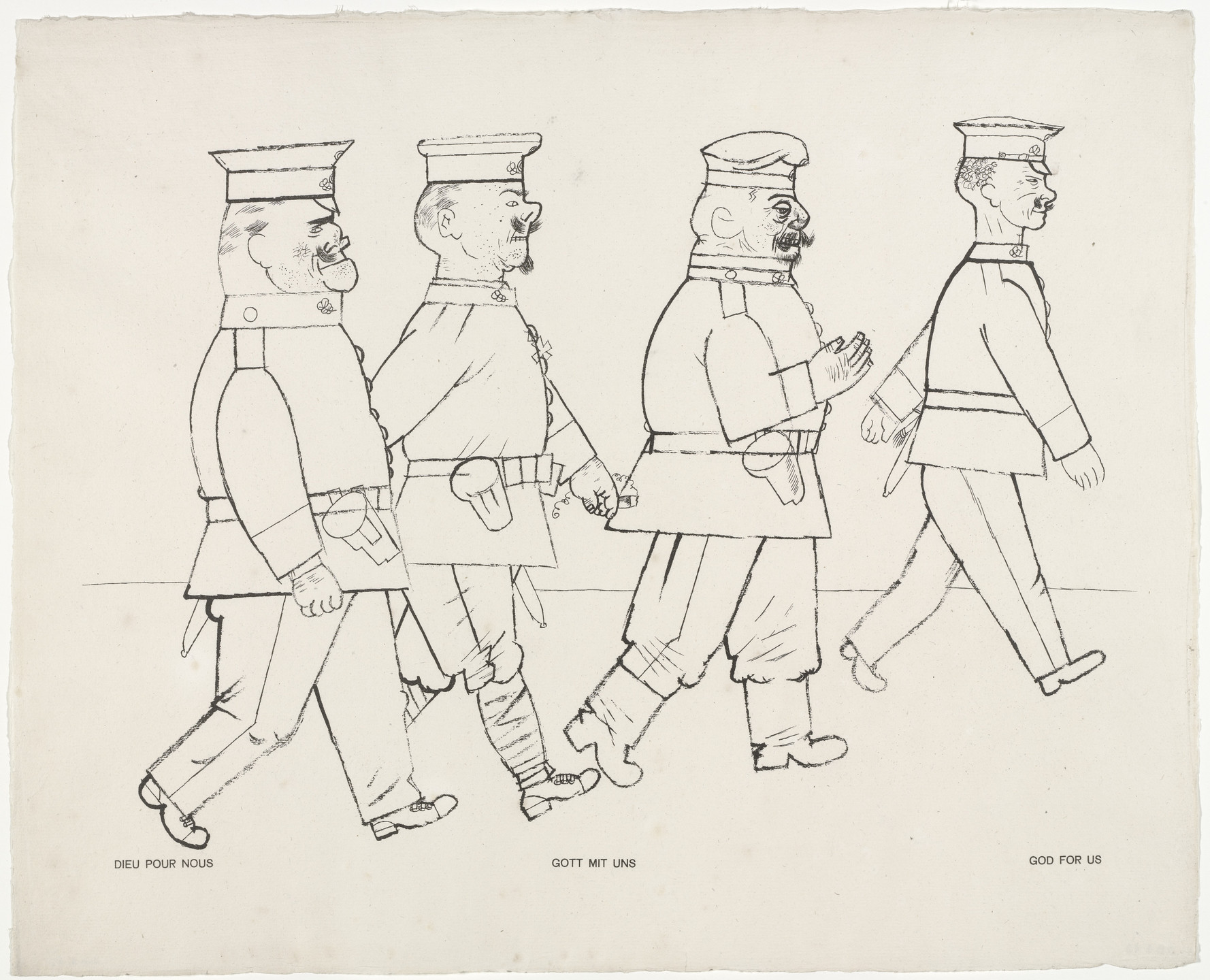 George Grosz. God with Us (Gott mit uns) from the portfolio God with Us (Gott mit uns). 1919, published 1920