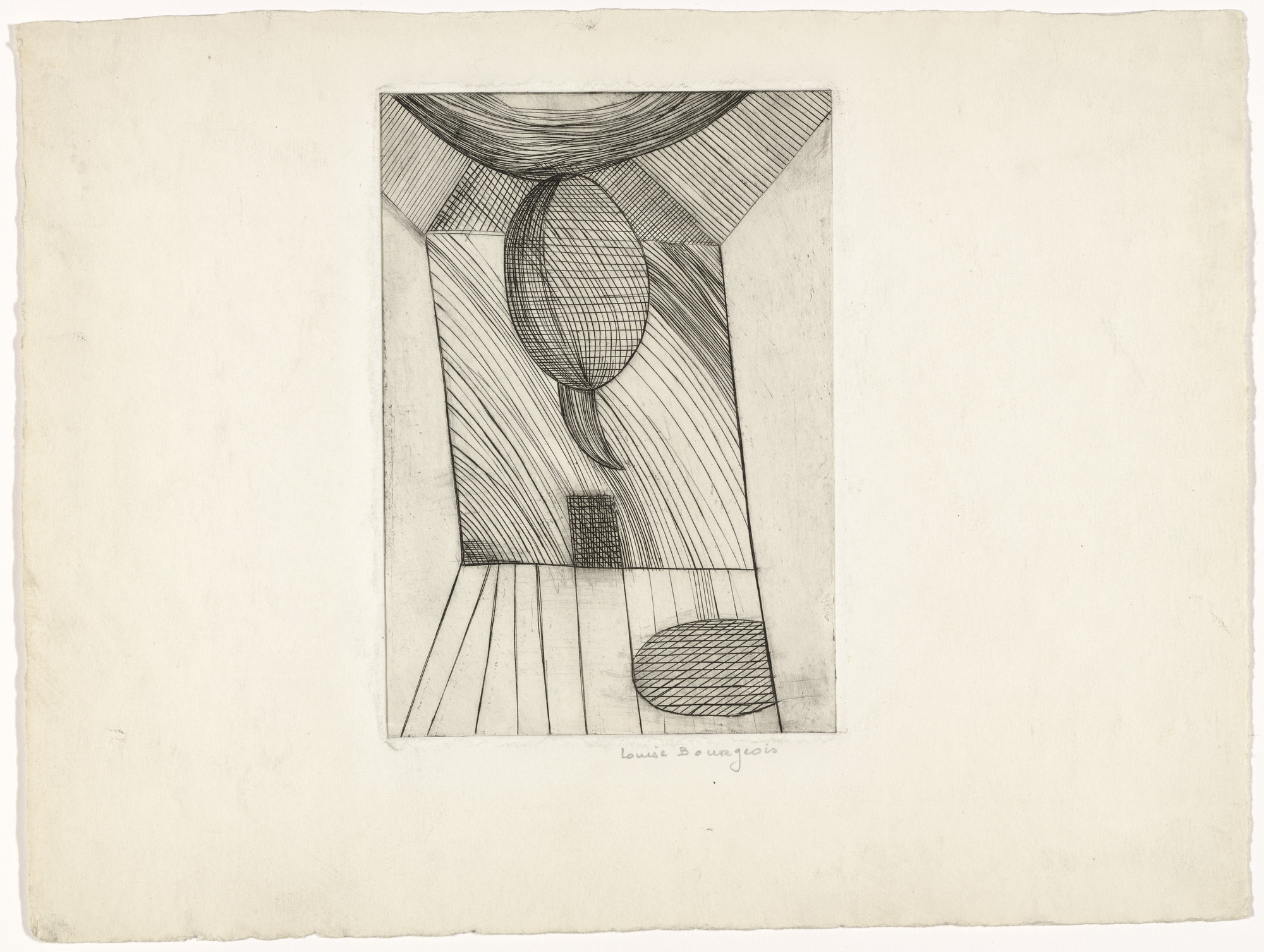 Louise Bourgeois. Untitled alternative plate, from the illustrated book, He Disappeared into Complete Silence