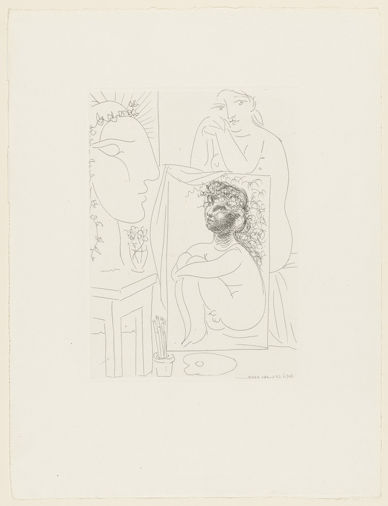 Model, Painting and Sculpture (Modèle, tableau et sculpture) from the Vollard Suite (Suite Vollard)