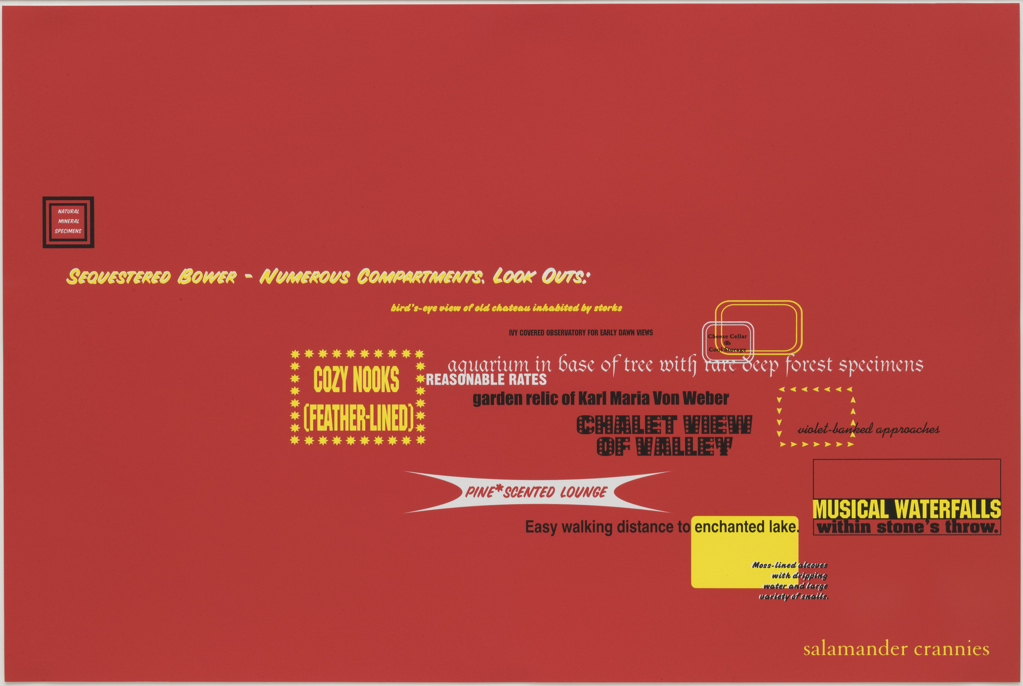 Pae White. For Rent from Untitled. 1999