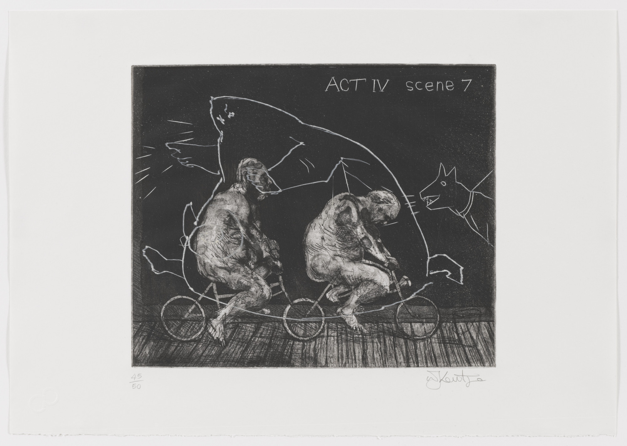 William Kentridge. Act IV Scene 7 from Ubu Tells the Truth. 1996–97