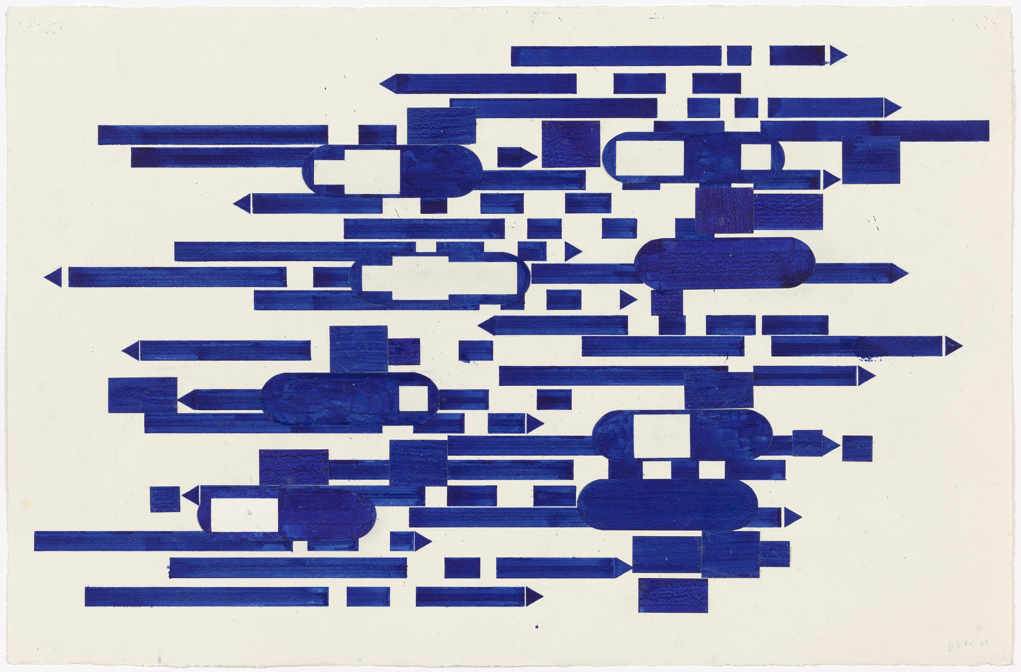 Barry Le Va. Study for double-tiered sculpture