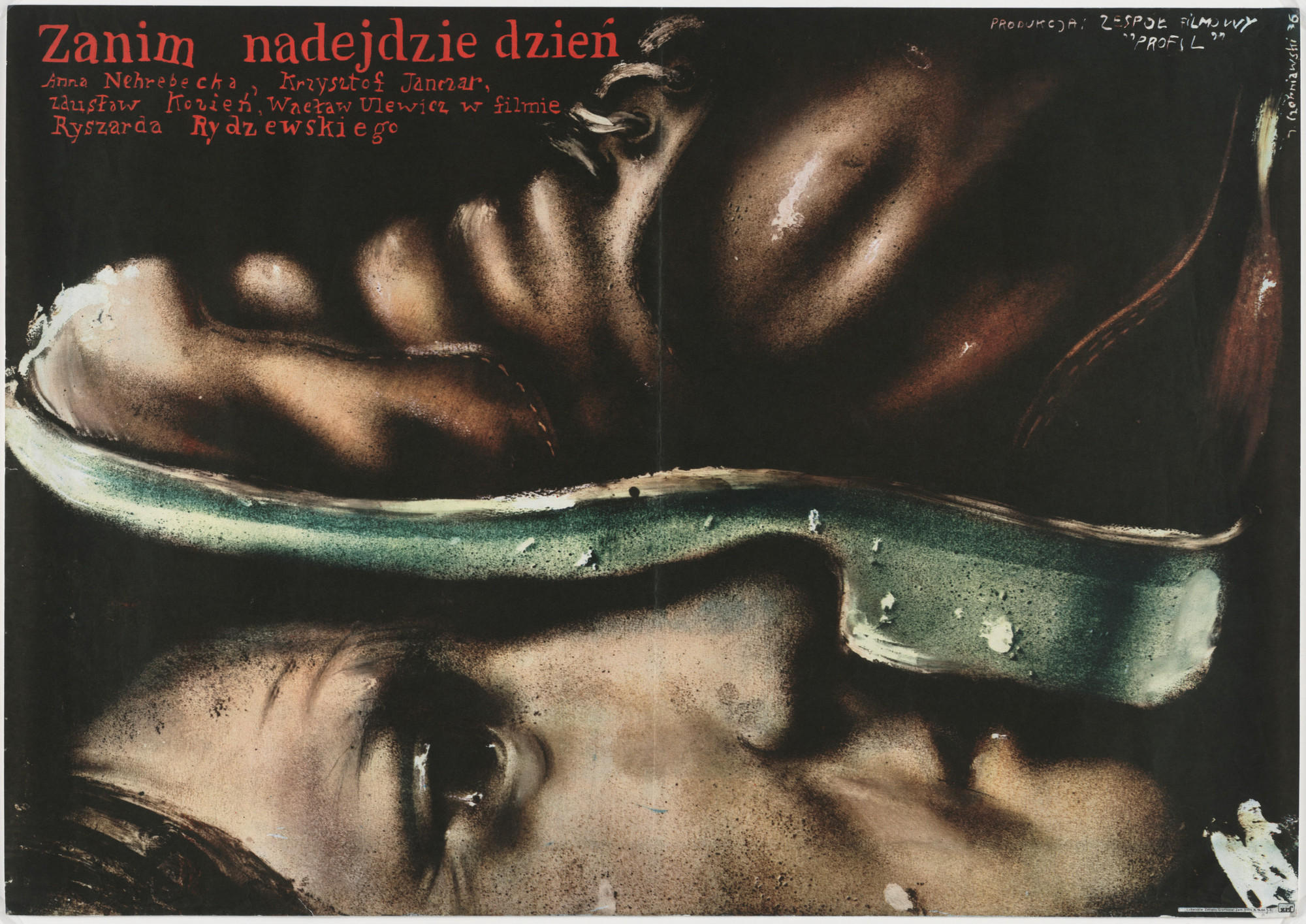 Jerzy Czerniawski. Zanim Nadejdzie Dzein (Before the Day Breaks) (Poster for Polish film directed by Ryszard Rydzewski). 1976