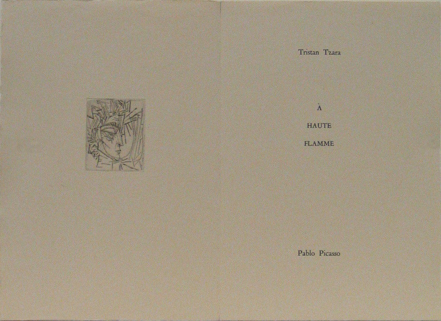 Portrait of Jacqueline in Profile (frontispiece) from the illustrated book À Haute Flamme