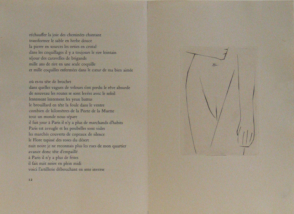 Nude I (plate, page 13) from the illustrated book À Haute Flamme