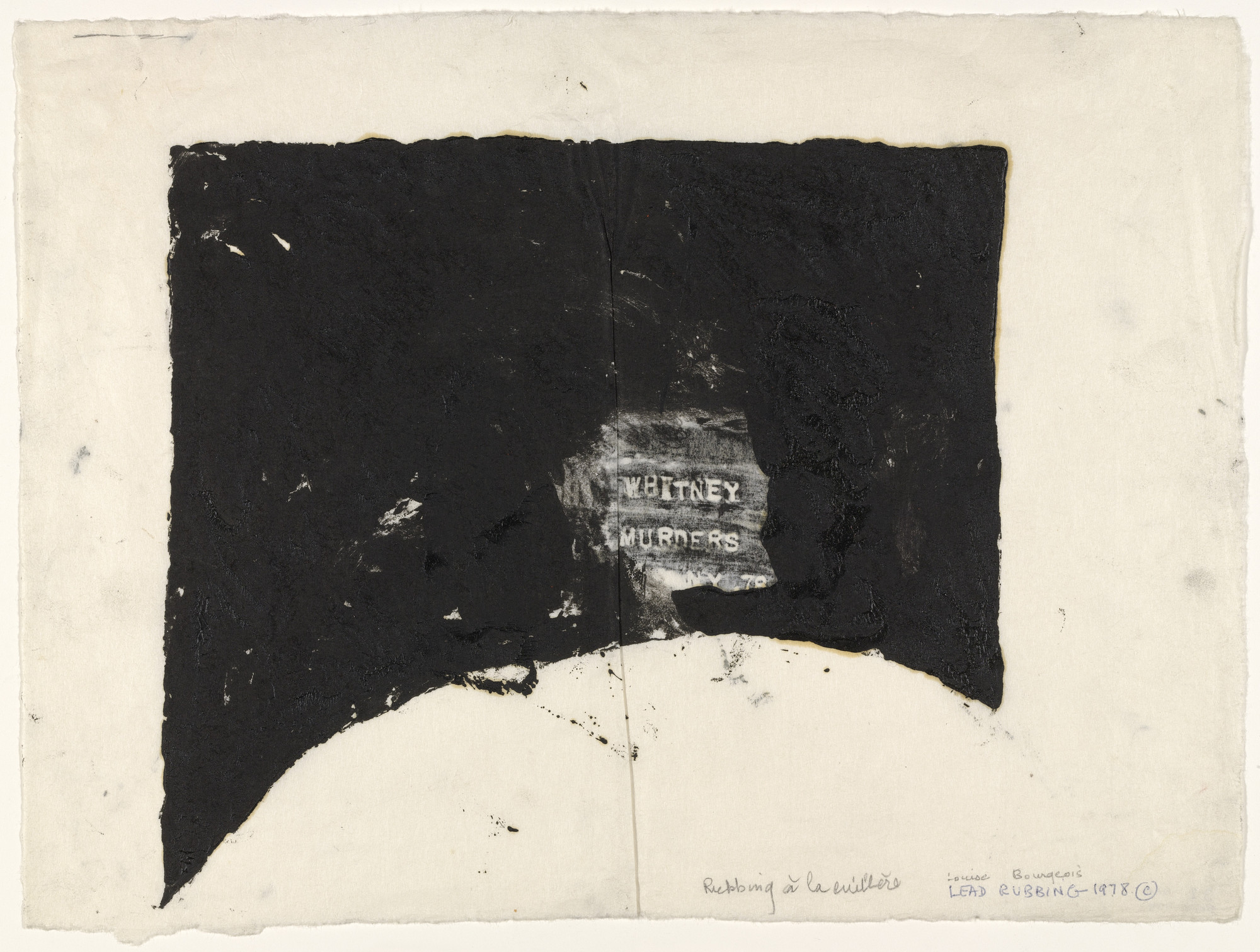 Louise Bourgeois. Whitney Murders, version 1 of 3, only state, variant