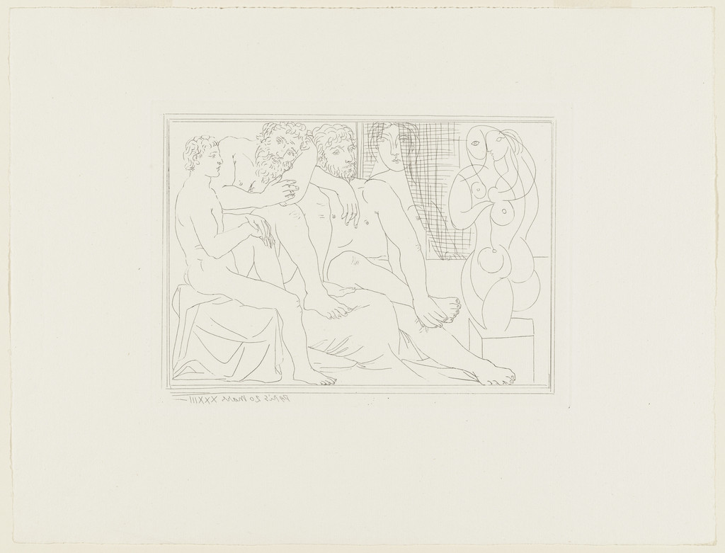 Sculptors, Models and Sculpture (Sculpteurs, modèles et sculpture) from the Vollard Suite (Suite Vollard)