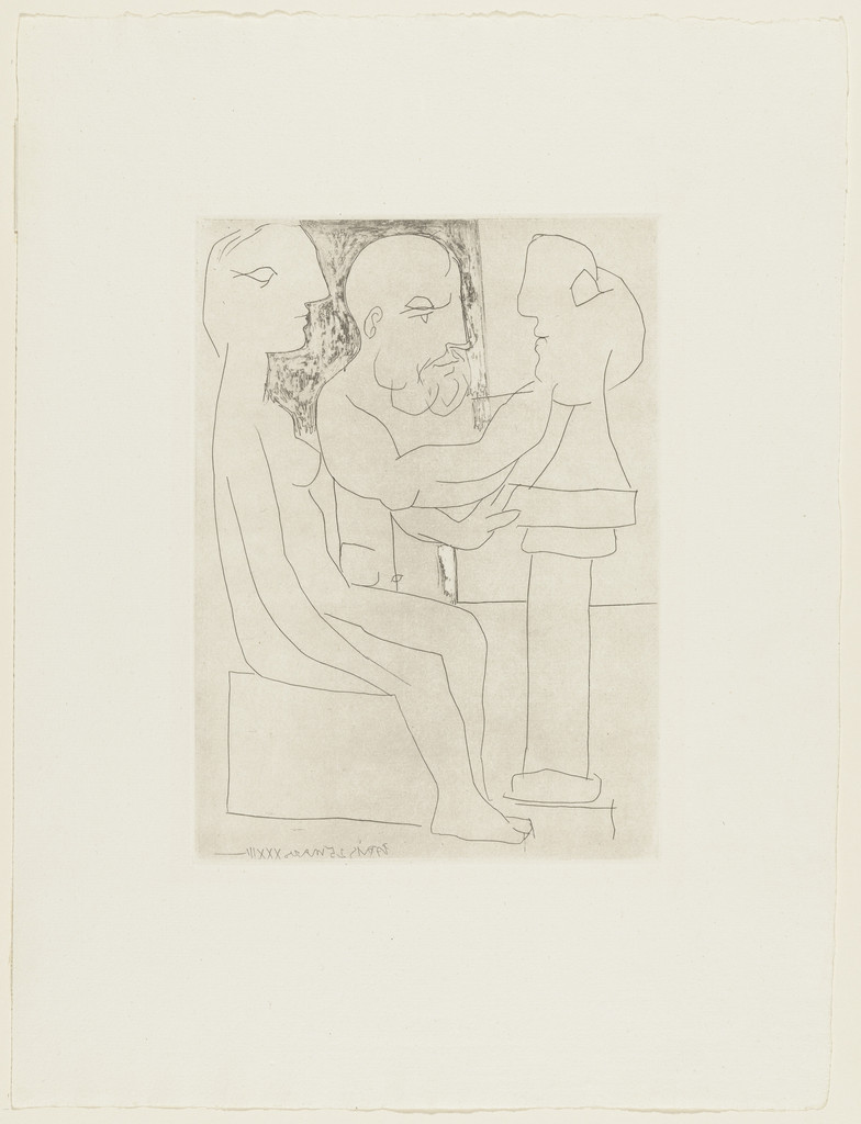 Old Sculptor at Work I (Vieux sculpteur au travail. I) from the Vollard Suite (Suite Vollard)