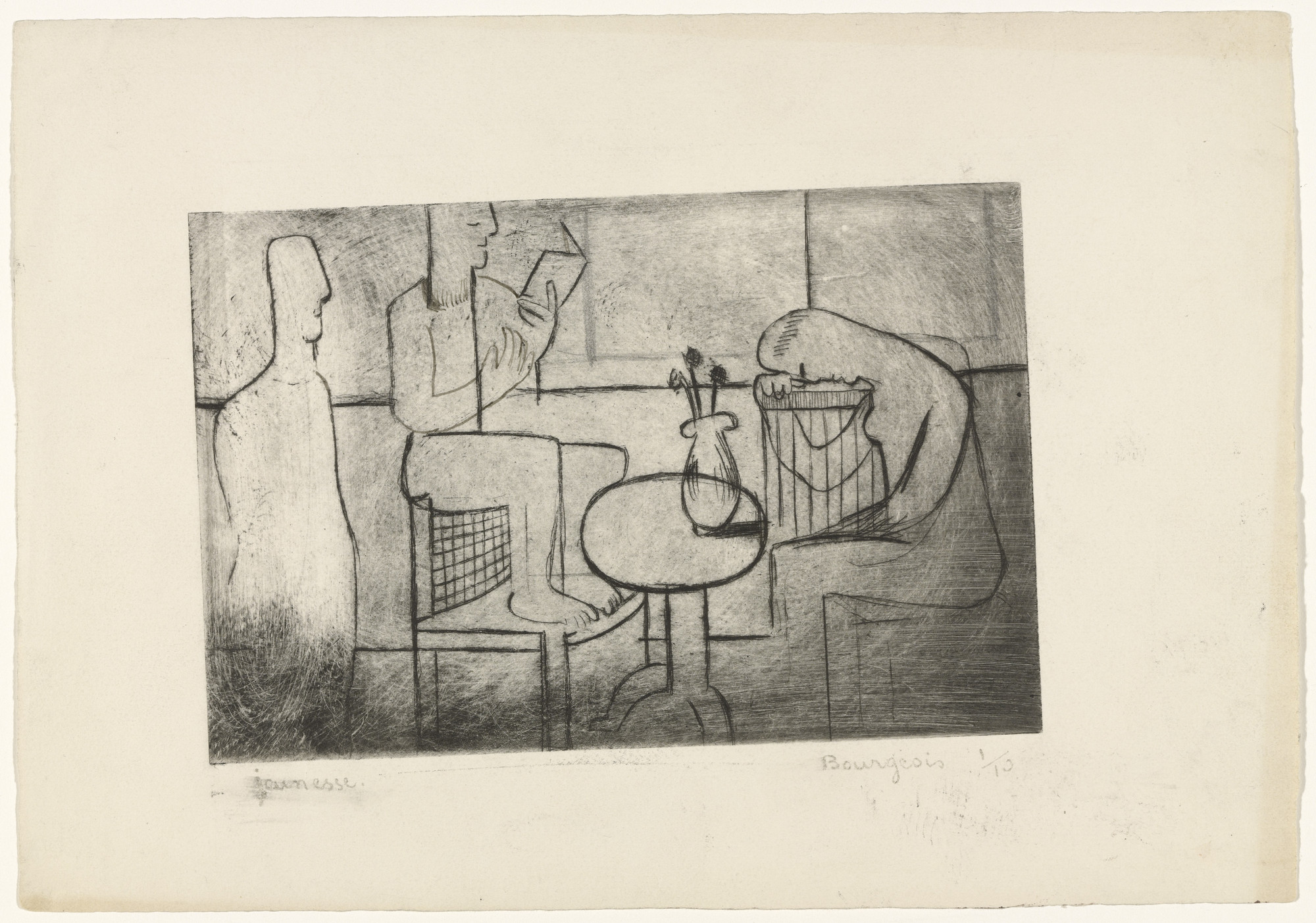 Louise Bourgeois. Youth, state III of X