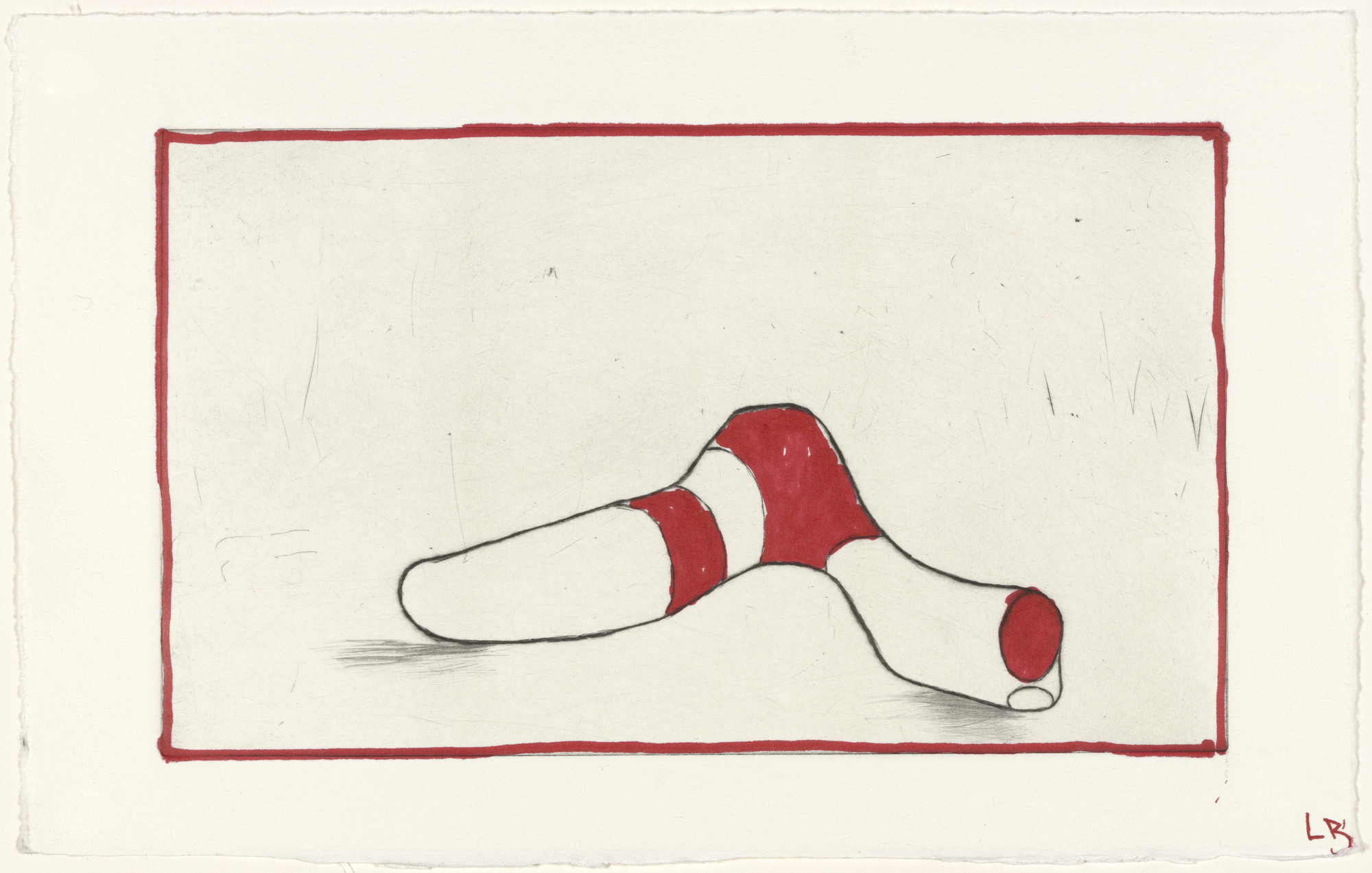 Louise Bourgeois. Hold My Bones, version 1 of 2, state II of III, variant