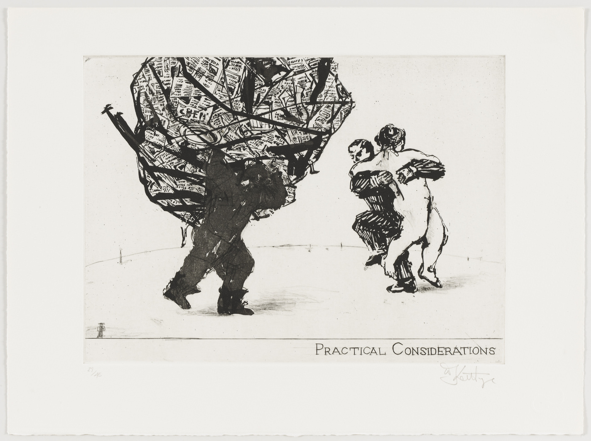William Kentridge. Practical Considerations from Little Morals. 1991