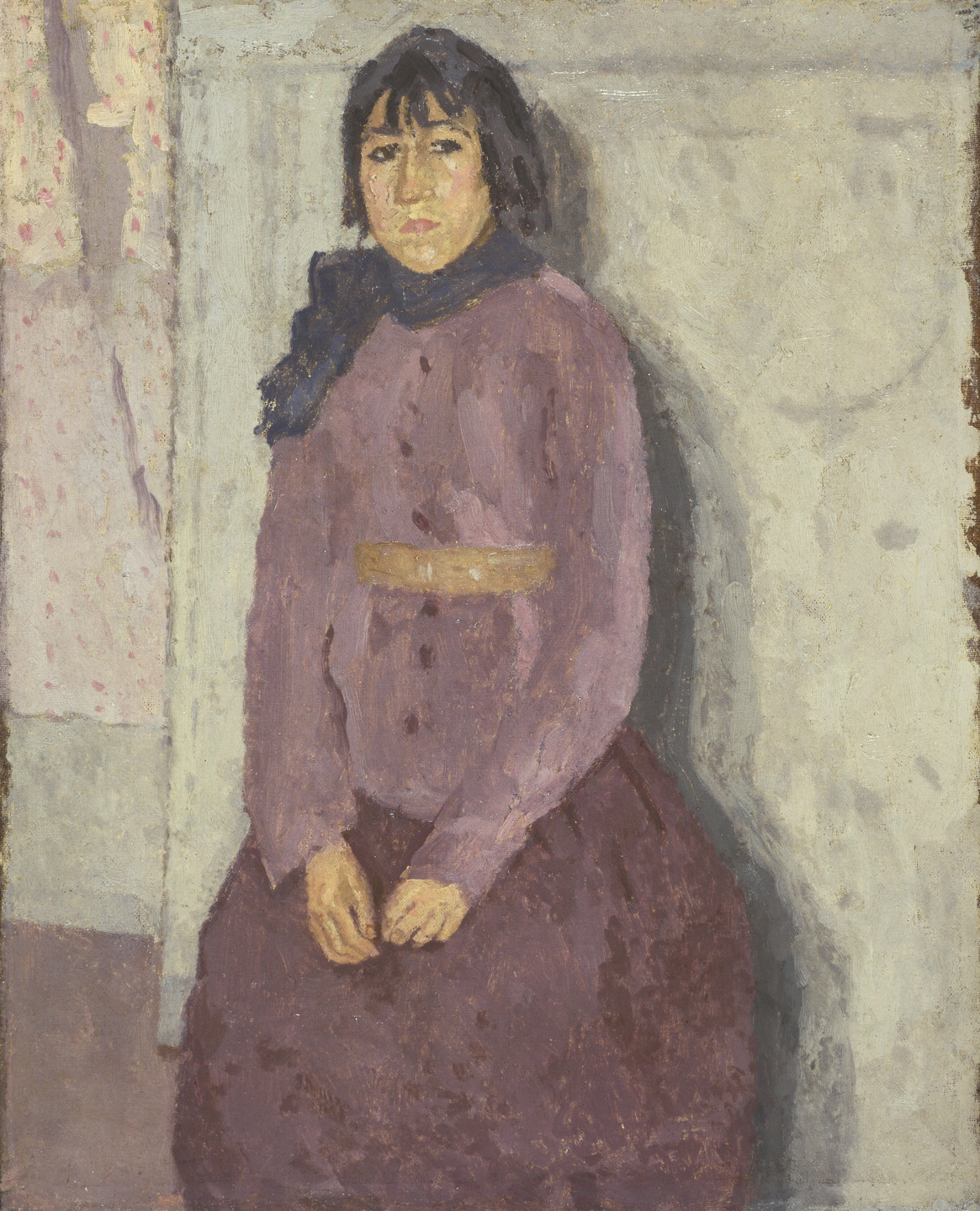 Gwen John. Girl with a Blue Scarf. c. 1915-20