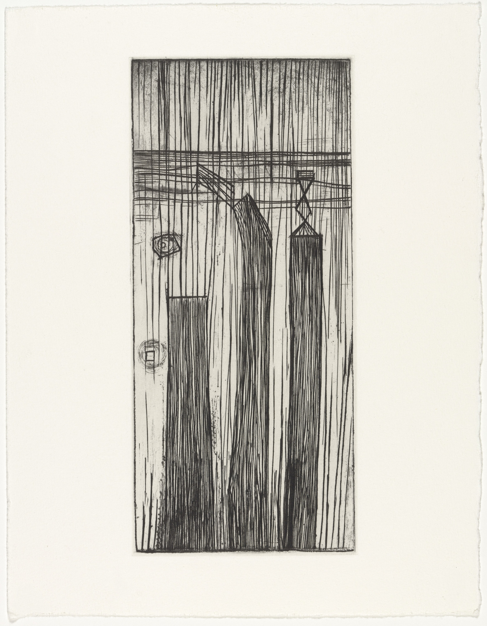 Louise Bourgeois. Plate 9 of 9, version 3 of 3, state III of III, from the illustrated book, He Disappeared into Complete Silence, second edition