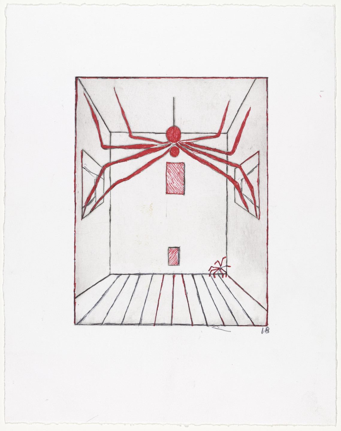 Louise Bourgeois. Spider, plate 11 of 11, from the illustrated book, He Disappeared into Complete Silence, second edition. 2001