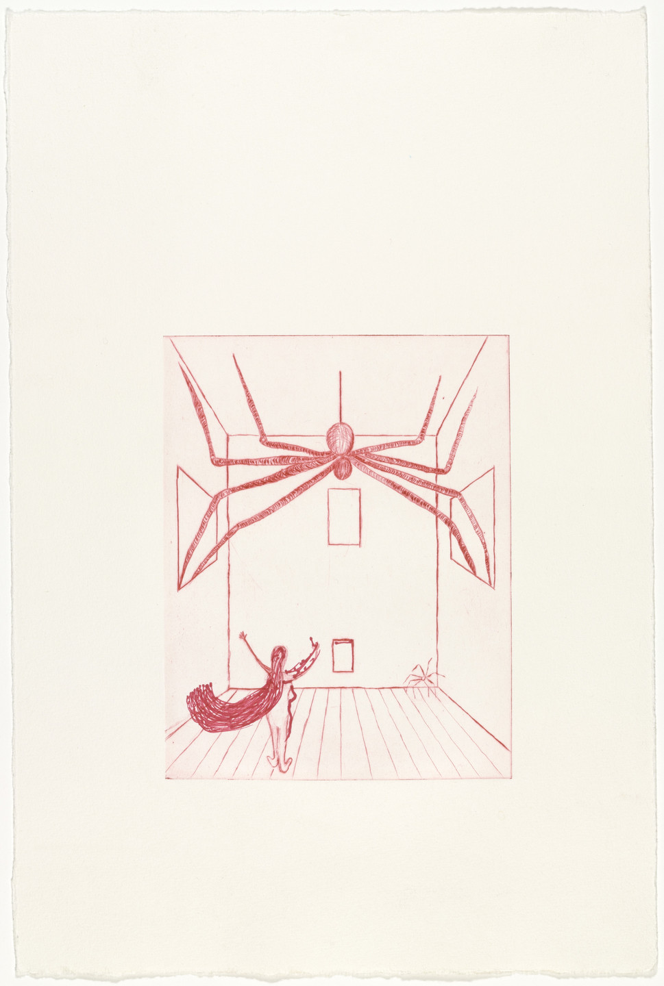 Louise Bourgeois. Spider, plate 11 of 11, from the illustrated book, He Disappeared into Complete Silence, second edition. 2001