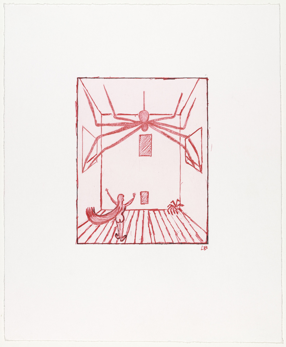 Louise Bourgeois. Spider, plate 11 of 11, from the illustrated book, He Disappeared into Complete Silence, second edition. 2001