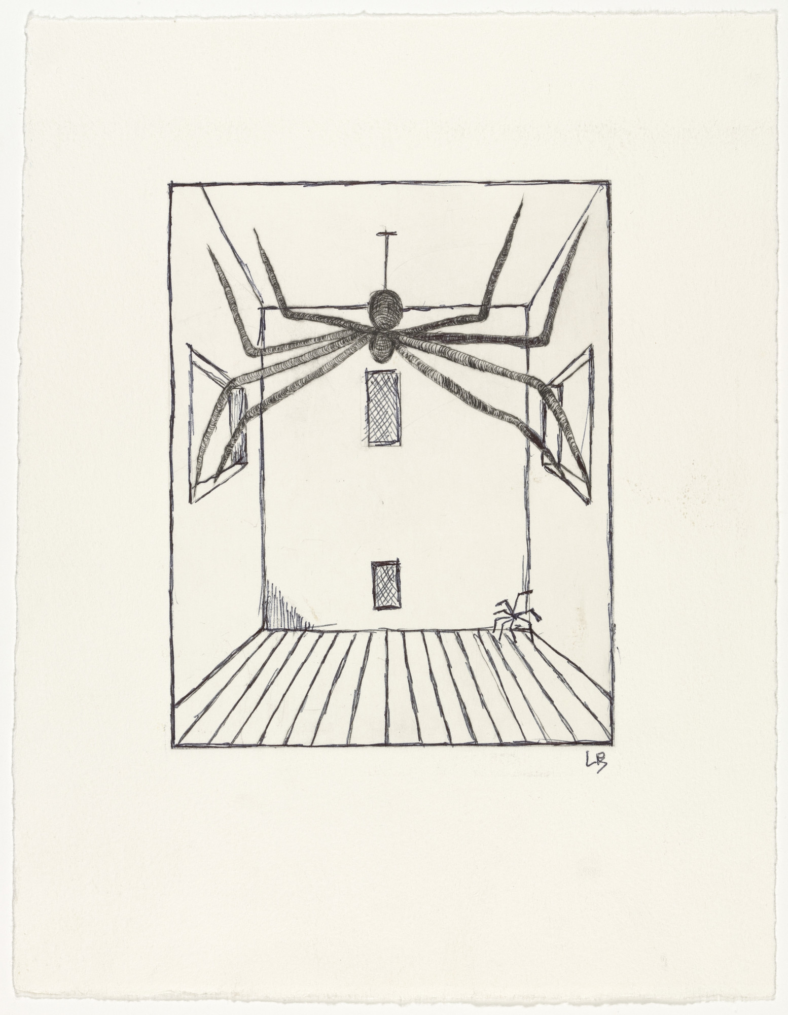Louise Bourgeois. Spider, plate 11 of 11, version 2 of 3, state II of II, from the illustrated book, He Disappeared into Complete Silence, second edition