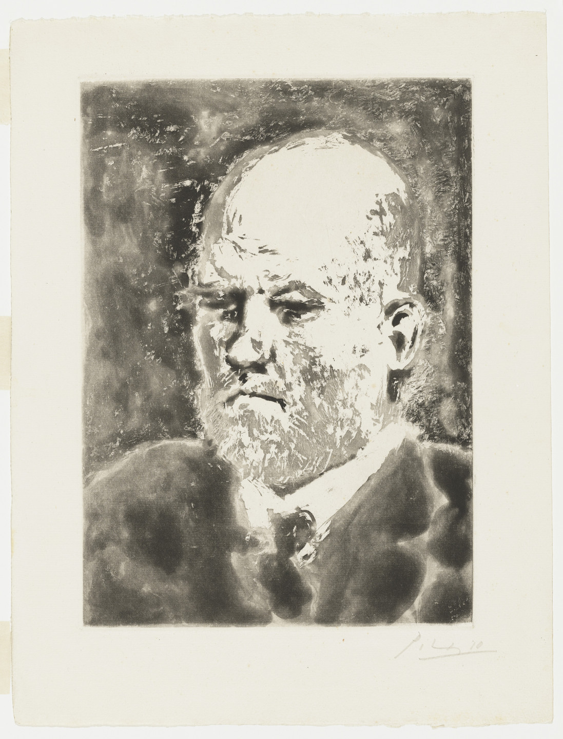 Pablo Picasso. Portrait of Vollard I (Portrait de Vollard. I) from the Vollard Suite (Suite Vollard). 1937, published 1939
