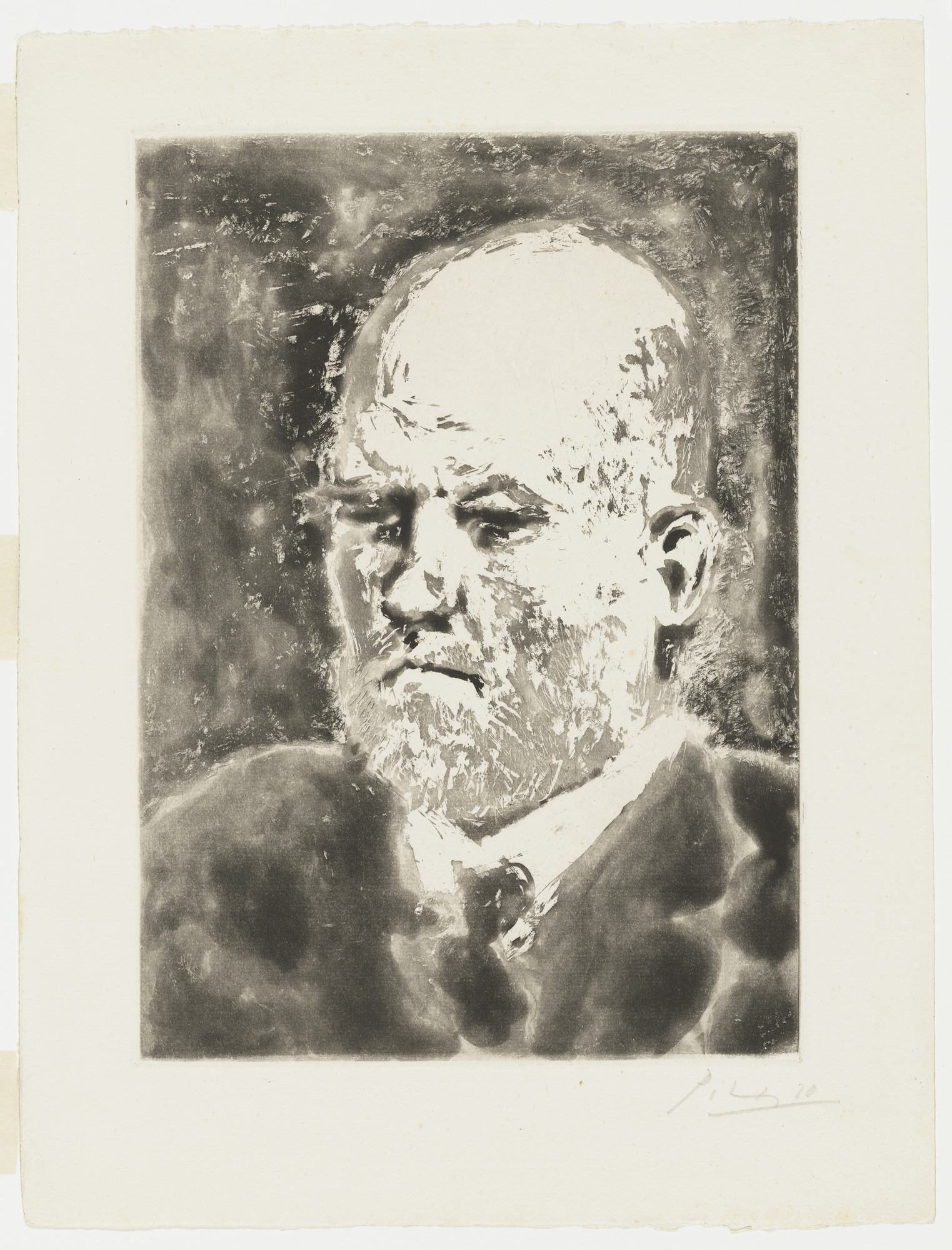 Pablo Picasso. Portrait of Vollard I (Portrait de Vollard. I) from