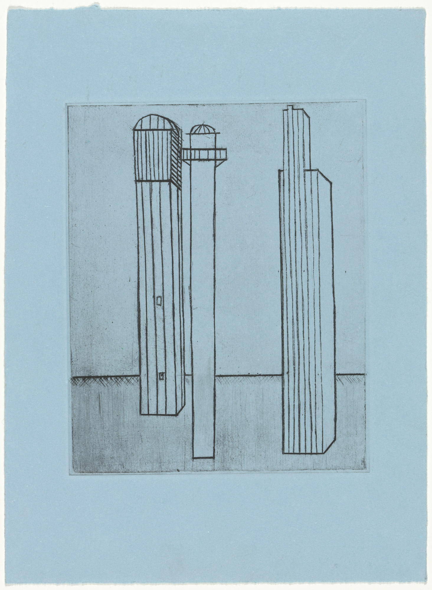Louise Bourgeois. Plate 3 of 11, version 5 of 5, state III of VII, from the illustrated book, He Disappeared into Complete Silence, second edition