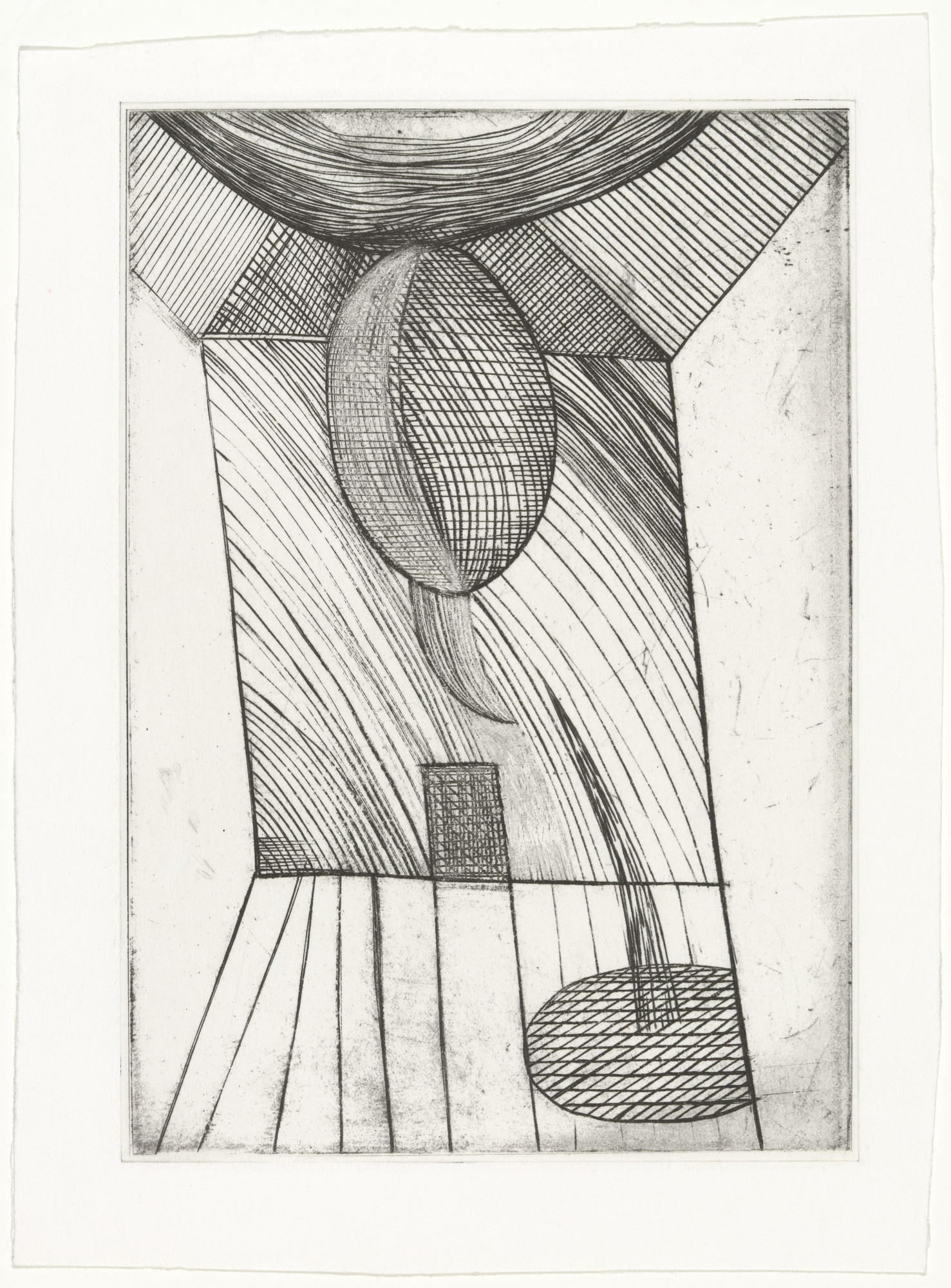 Louise Bourgeois. Untitled, plate 10 of 11, version 3 of 4, state II of II, from the illustrated book, He Disappeared into Complete Silence, second edition