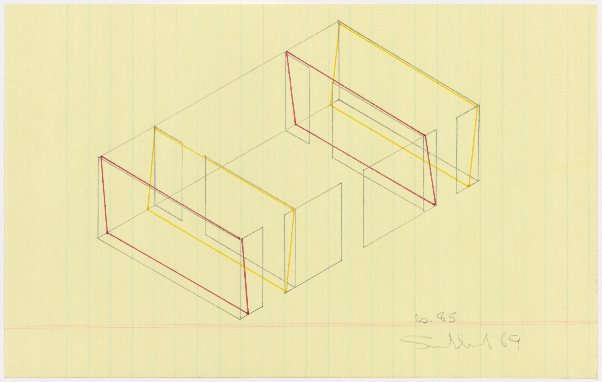 Fred Sandback. No. 85. 1969