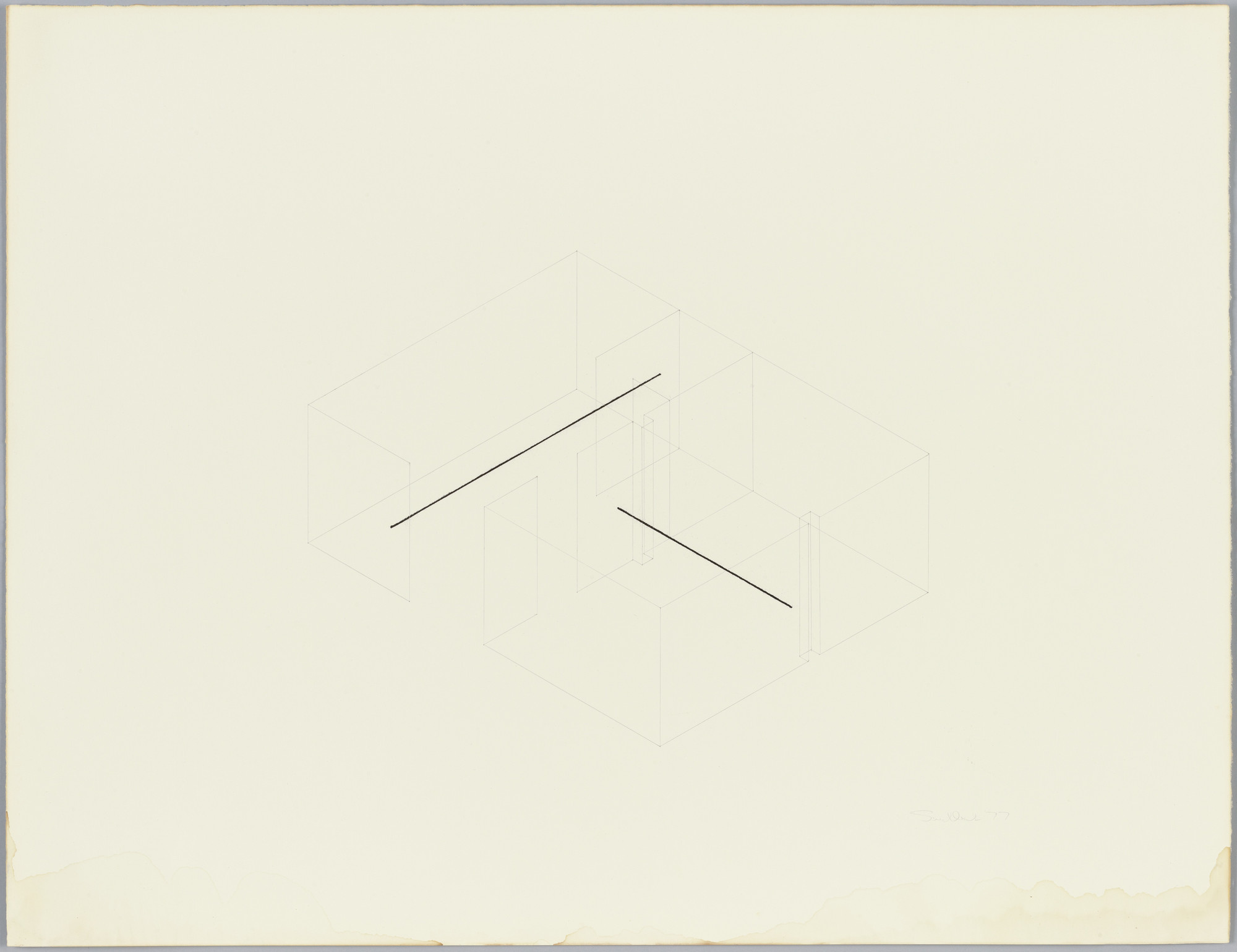 Fred Sandback. Untitled. 1977 | MoMA