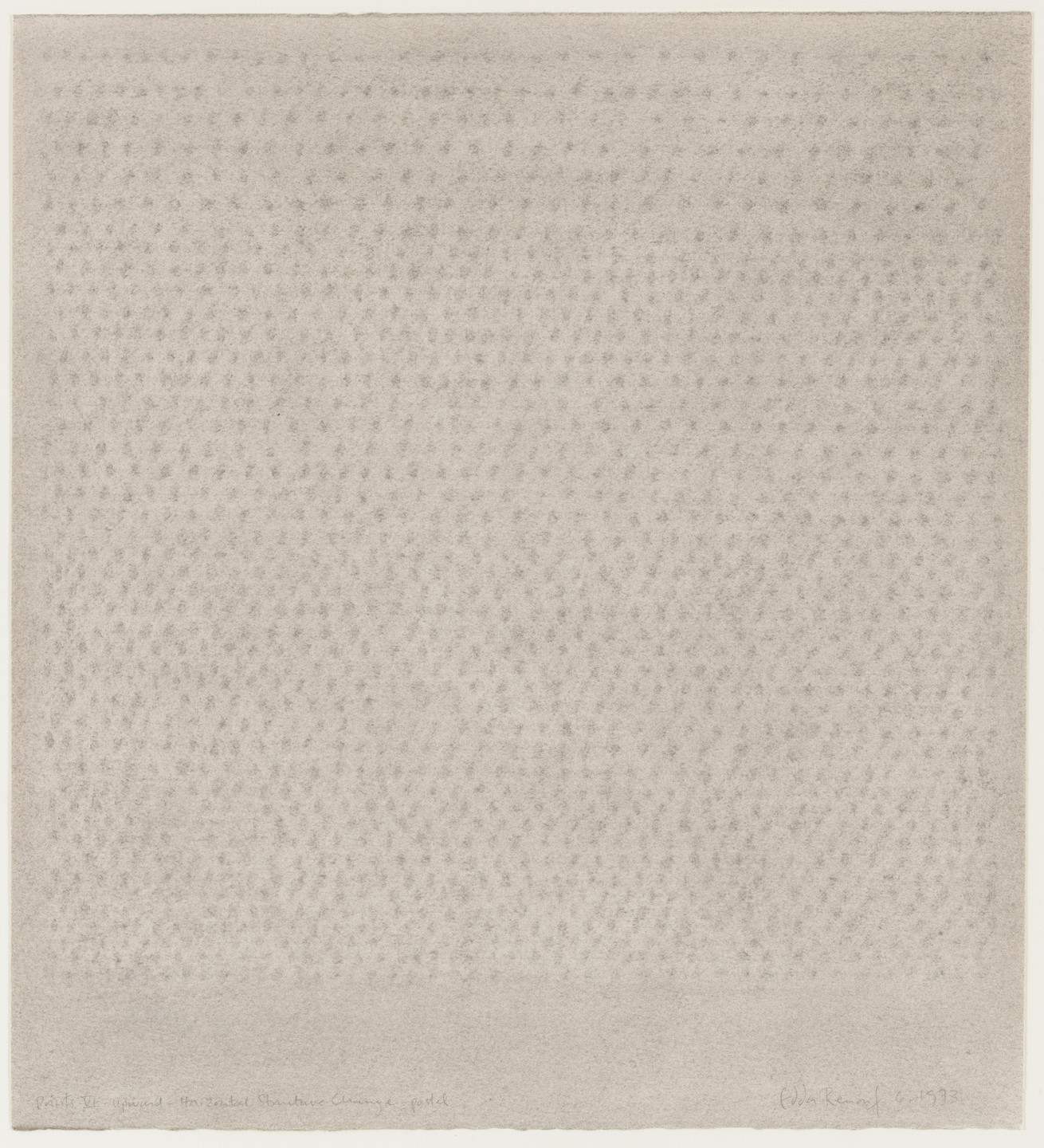 Edda Renouf. Points VI (A-Outward). 1973