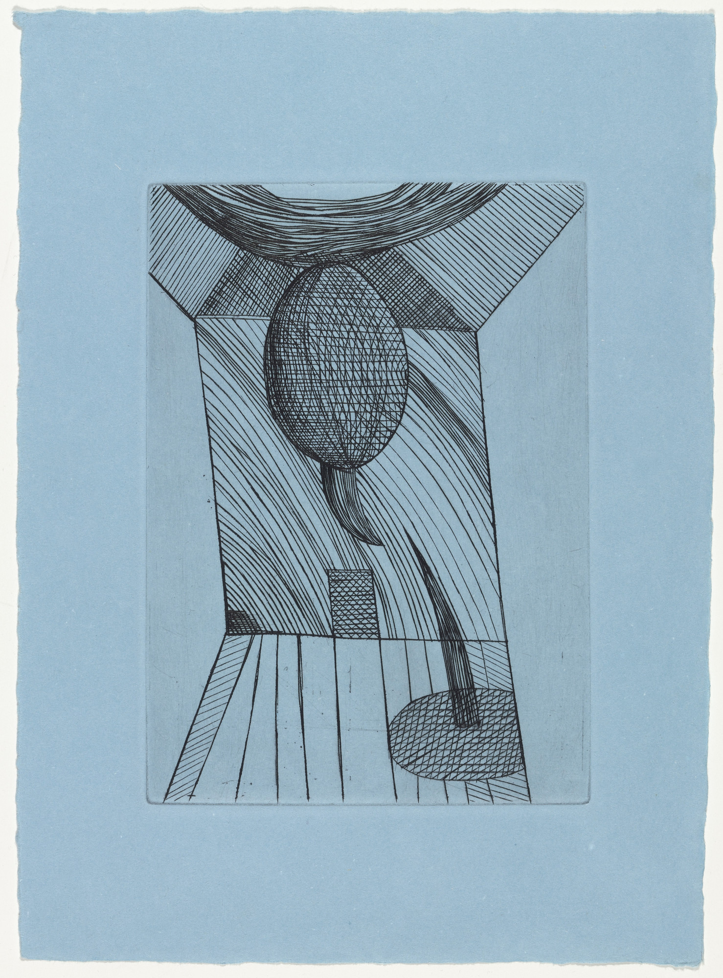 Louise Bourgeois. Untitled, plate 10 of 11, version 2 of 4, state VIII of VIII, variant, from the illustrated book, He Disappeared into Complete Silence, second edition