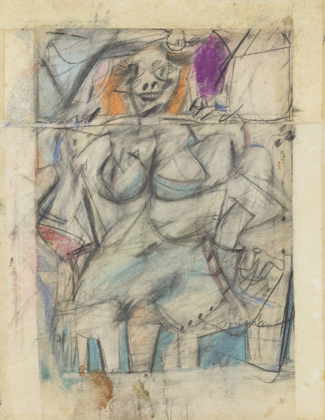 Willem de Kooning. Seated Woman. 1952