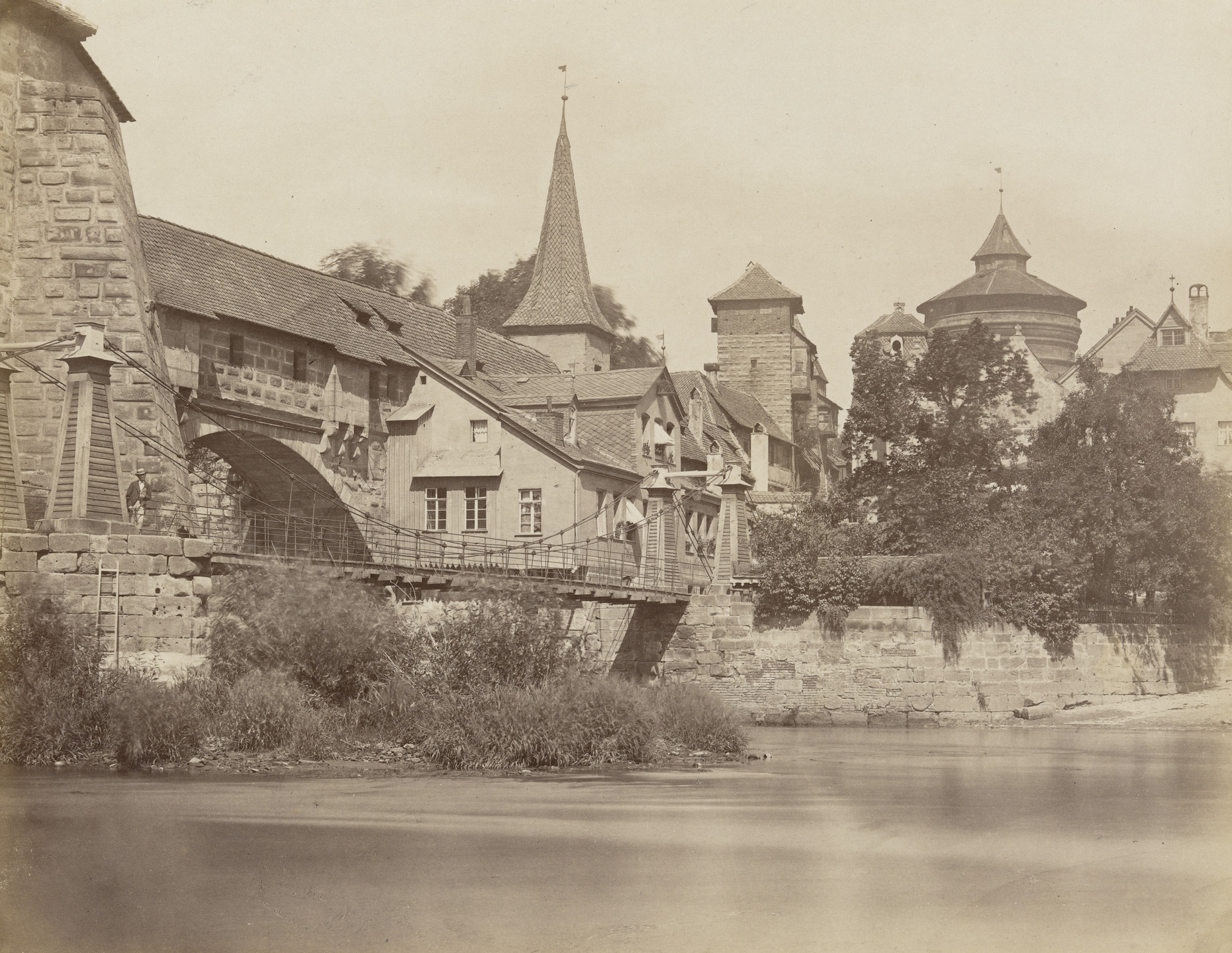Johann Hahn. At the mouth of the Pegnitz River. 1871