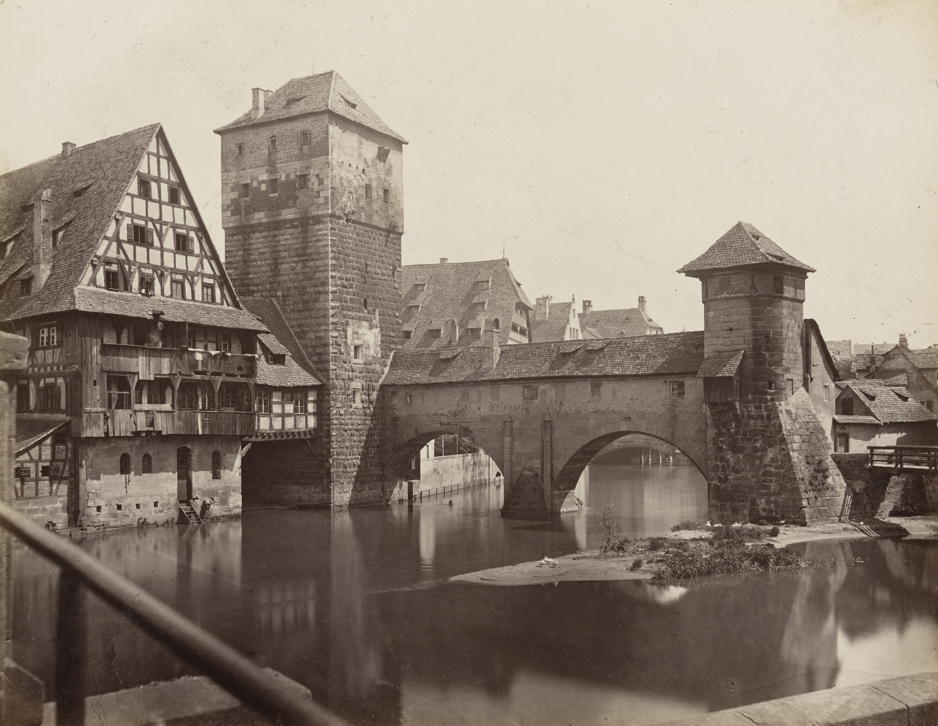 Johann Hahn. Hangman Bridge, Nuremberg. 1871