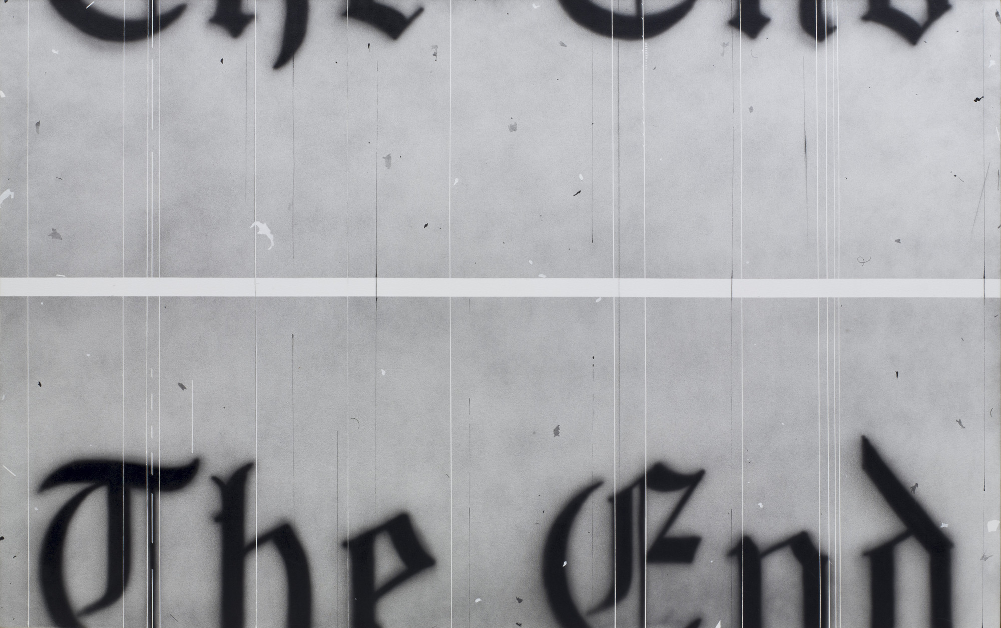 Edward Ruscha. The End. 1991