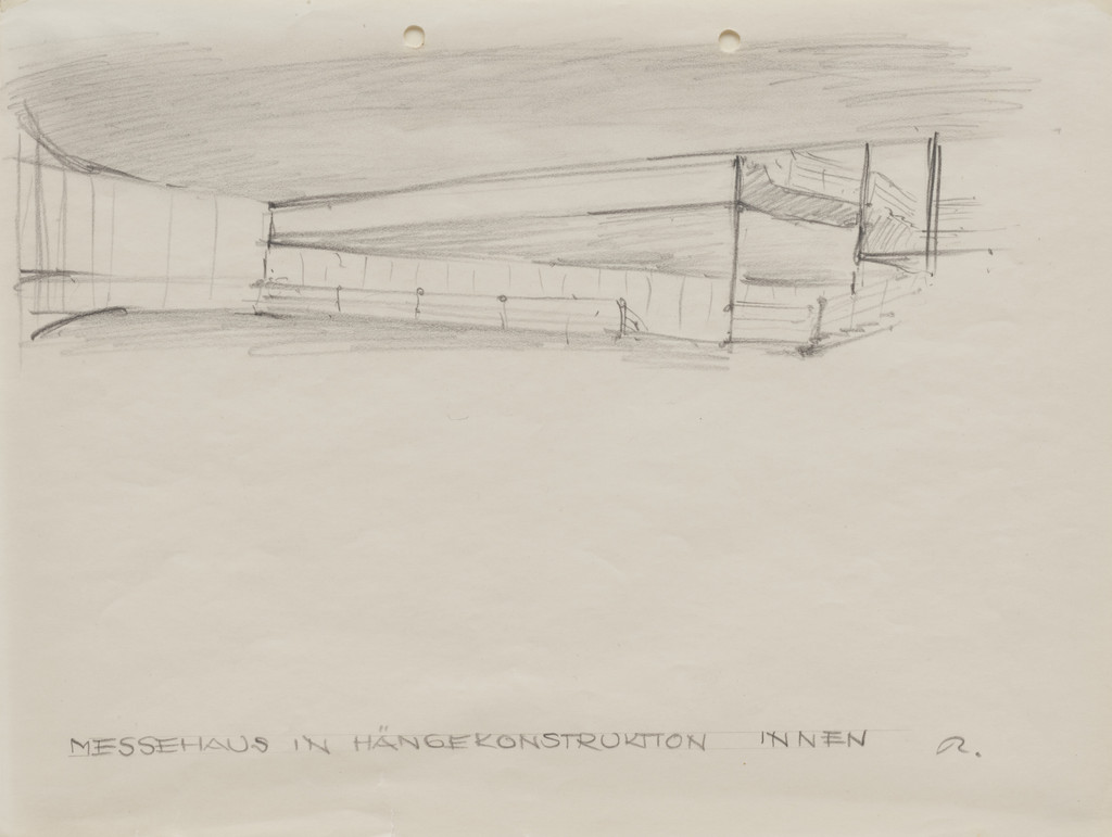 Suspended Commercial Fair House Project, Interior perspective