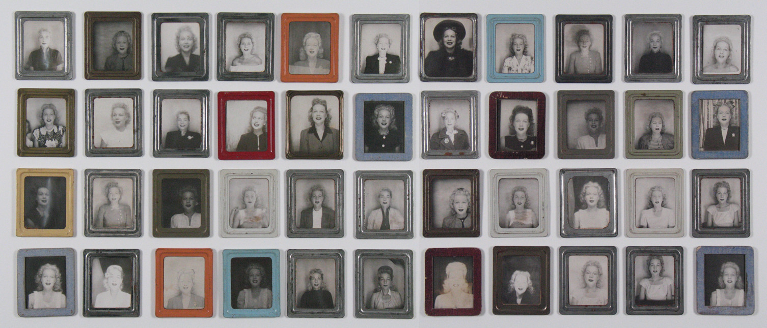 Unidentified photographer. Photobooth self-portraits. 1940s