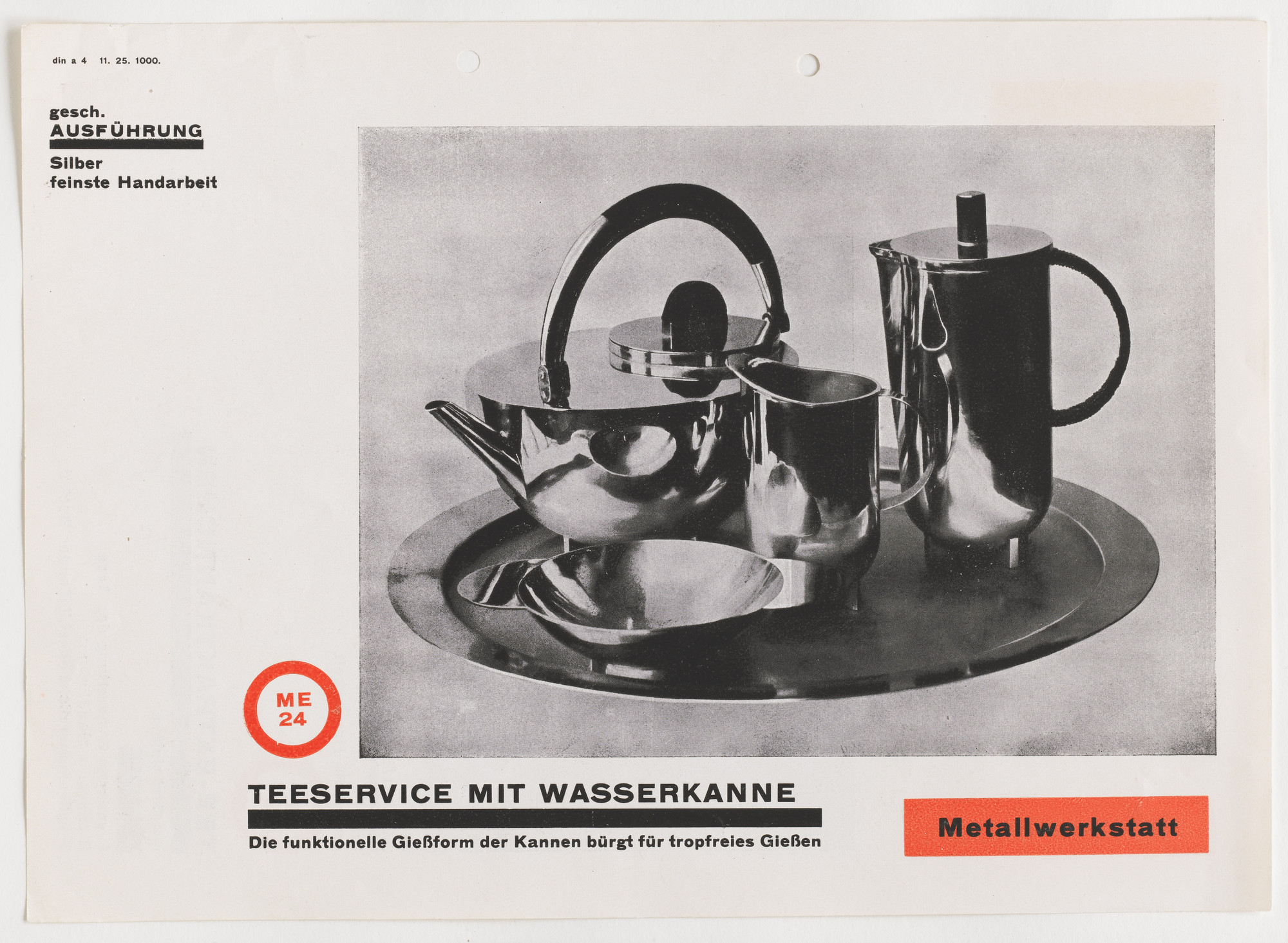 Das Bauhaus in Dessau, Katalog der Muster (The Bauhaus in Dessau