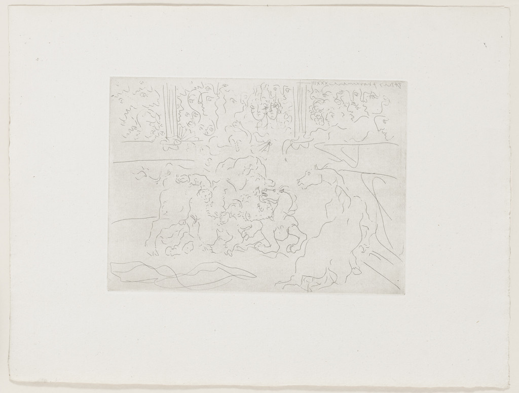 Bullfight: Wounded Torero (Corrida. Torero blessé) from the Vollard Suite (Suite Vollard)
