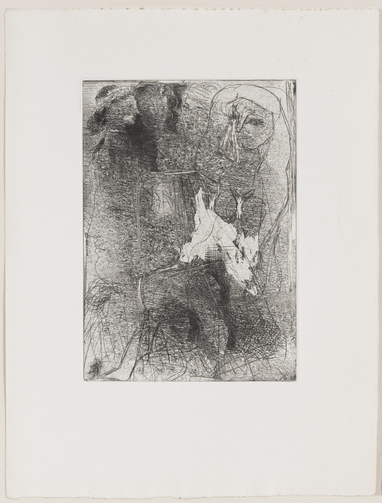 Sheet of Studies: Seated Woman and Heads of Women (Feuille d'études. Femme assise et têtes de femmes) from the Vollard Suite (Suite Vollard)